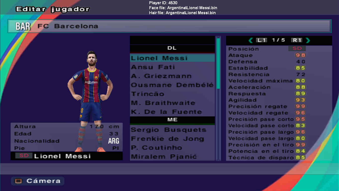 PES 2013 PS2 Option File Season 2020/2021 ~